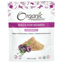 Organic Traditions, Maca Für Frauen mit Probiotika, 5,3 oz (150 g)