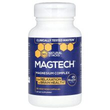 Natural Stacks, MagTech, Magnesium-Komplex, 90 Vegetarische Kapseln