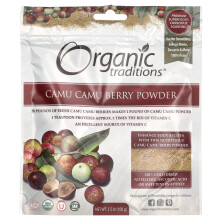Organic Traditions, Poudre de Baies de Camu Camu, 3,5 oz (100 g)