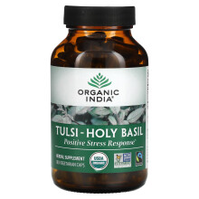 Organic India, Tulsi-Heiliges Basilikum, 180 Vegetarische Kapseln