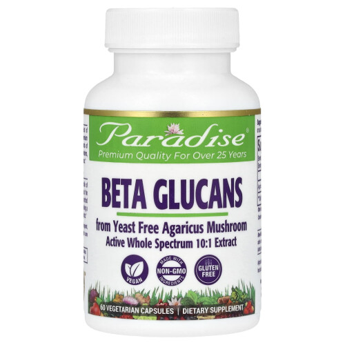 Paradise Herbs, Beta-Glucane, 60 Vegetarische Kapseln