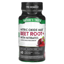 Nature's Truth, Oxyde Nitrique, Betterave+ avec Nitrates, 60 Capsules Végétariennes