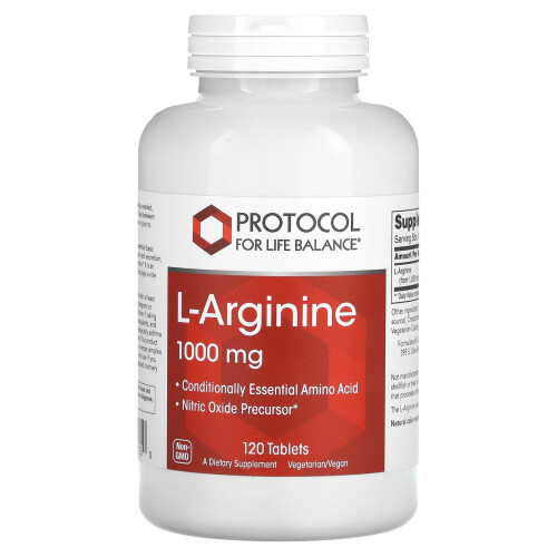 Protocol for Life Balance, L-Arginin, 1.000 mg, 120 Tabletten