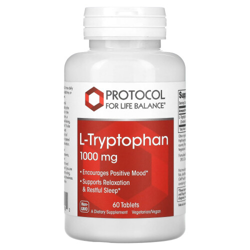 Protocol for Life Balance, L-Tryptophan, 1.000 mg, 60 Tabletten