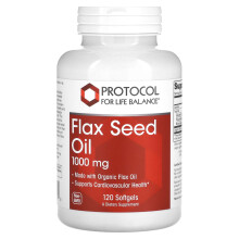 Protocol for Life Balance, Leinöl, 1.000 mg, 120 Weichkapseln