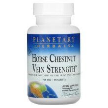 Planetary Herbals, Rosskastanien Venenstärke, 705 mg, 90 Tabletten