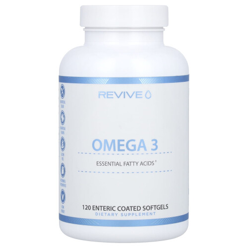 Revive, Omega 3, 120 magensaftresistente Weichkapseln