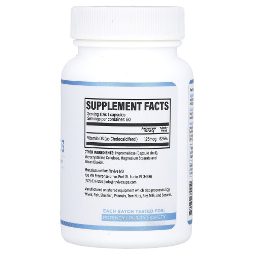 Revive, Vitamin D3, 60 vegetarische Kapseln 1