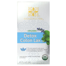 Secrets of Tea, Thé Organique Détox Colon Laxatif, 20 Sachets de Thé, 1,41 oz (40 g)