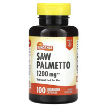 Sundance Vitamins, Sägepalme, 1.200 mg, 100 Schnellfreisetzungskapseln