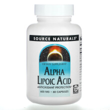 Source Naturals, Alpha-Liponsäure, 600 mg, 60 Kapseln