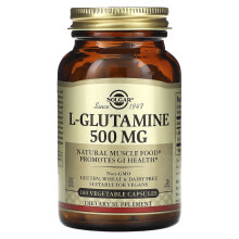 Solgar, L-Glutamin, 500 mg, 100 Pflanzenkapseln