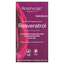 Reserveage Beauty, Resveratrol, Trans-Resveratrol, 1.000 mg, 60 vegetarische Kapseln (500 mg pro Kapsel)