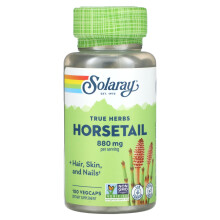 Solaray, Echte Kräuter, Schachtelhalm, 880 mg, 100 VegKaps (440 mg pro Kapsel)