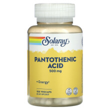 Solaray, Pantothensäure, 500 mg, 100 VegCaps