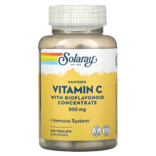 Solaray, Gepuffertes Vitamin C mit Bioflavonoid-Konzentrat, 500 mg, 100 VegCaps