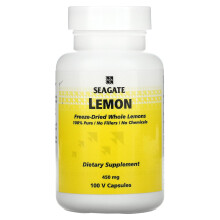 Seagate, Zitrone, 450 mg, 100 Vegetarische Kapseln