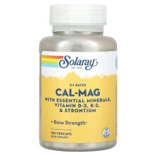 Solaray, 2:1 Verhältnis Cal-Mag, 120 VegCaps