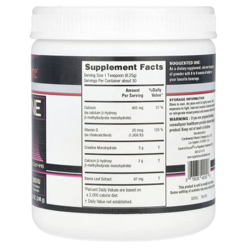 Superior Source, Créatine HMB, 8,75 oz (248 g) 1