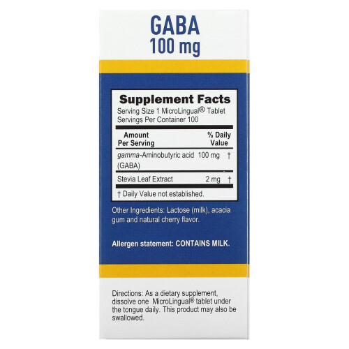 Superior Source, GABA, 100 mg, 100 MikroLingual Sofort Schmelztabletten 1