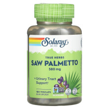 Solaray, Sägepalme, 580 mg, 180 VegKaps
