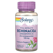 Solaray, Vital Extrakte, Echinacea Angustifolia, 125 mg, 60 VegKaps