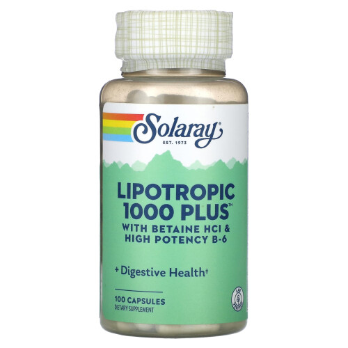 Solaray, Lipotrop 1000 Plus, 100 Kapseln