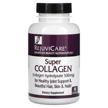 Rejuvicare, Super Kollagen, Kollagenhydrolysat, 500 mg, 90 Kapseln