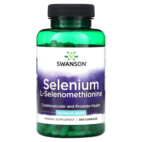 Swanson, Selen, 100 mcg, 300 Kapseln