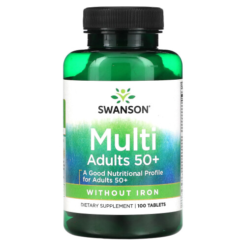 Swanson, Multi Adultes 50+, 100 Comprimés
