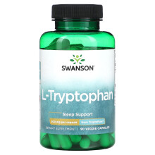 Swanson, L-Tryptophan, 500 mg, 90 Vegetarische Kapseln