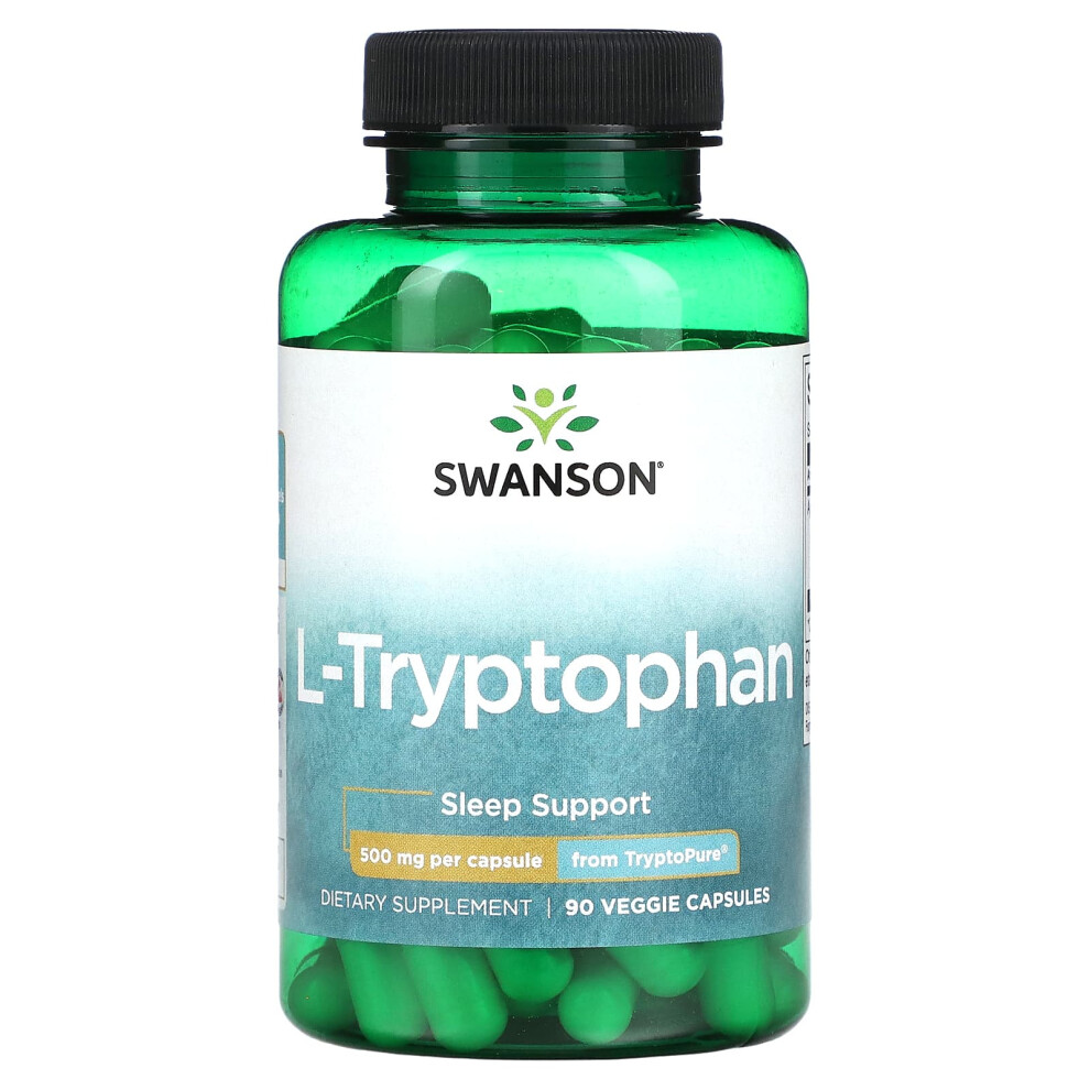 Swanson , L-Tryptophan, 500 Mg, 90 Veggie Capsules