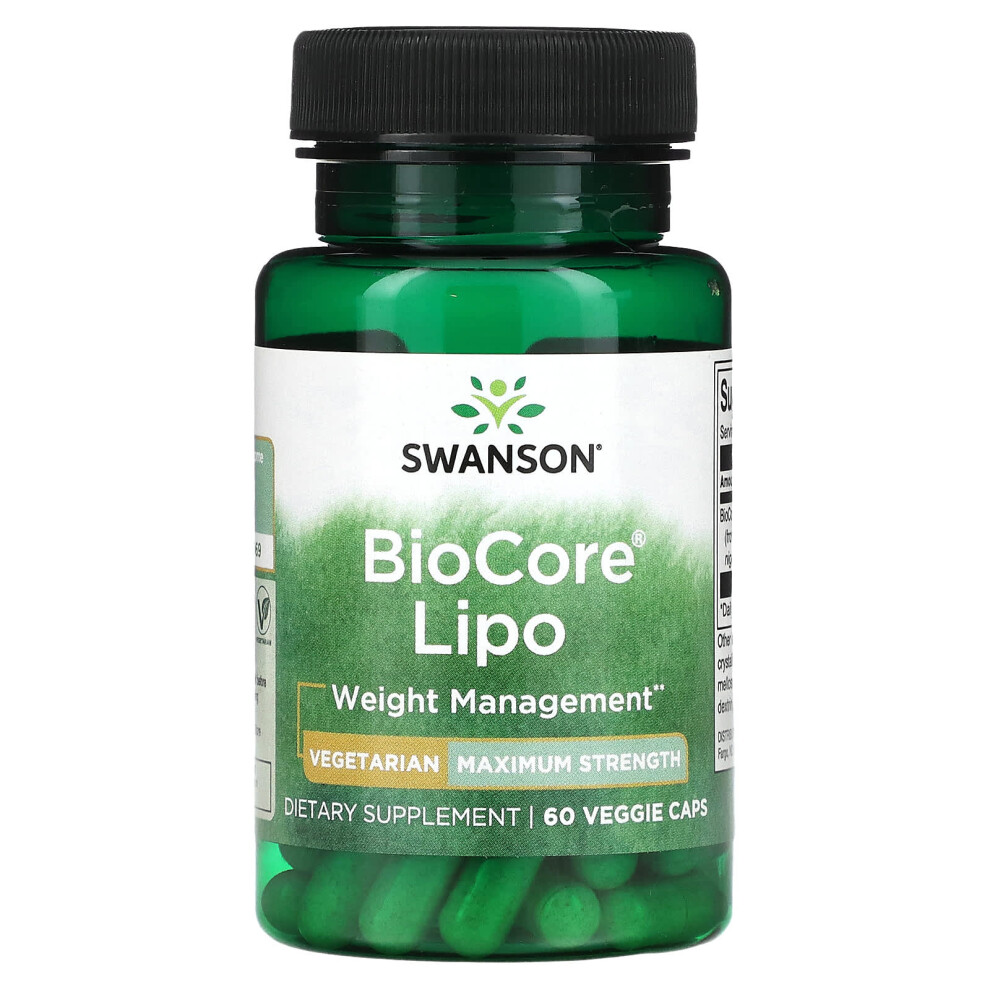 Swanson , Biocore Lipo, Maximum Strength, 60 Veggie Caps