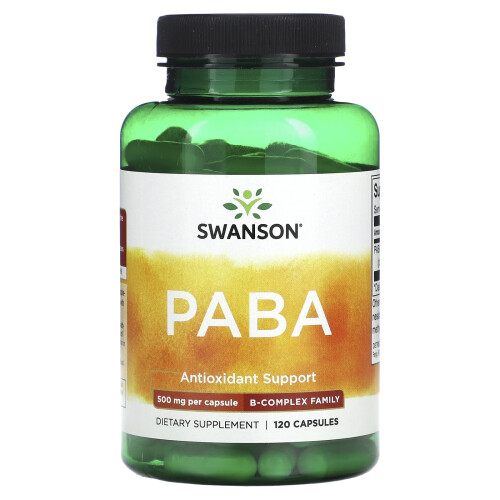 Swanson, PABA, 500 mg, 120 Kapseln