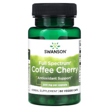 Swanson, Cerise de Café Spectre Complet, 200 mg, 60 Gélules Végétales