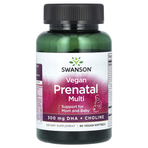Swanson, Multi Prénatal Végétalien, 90 Softgels Végétaliens
