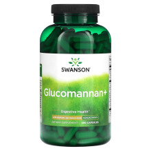 Swanson, Glucomannan+, 300 Kapseln