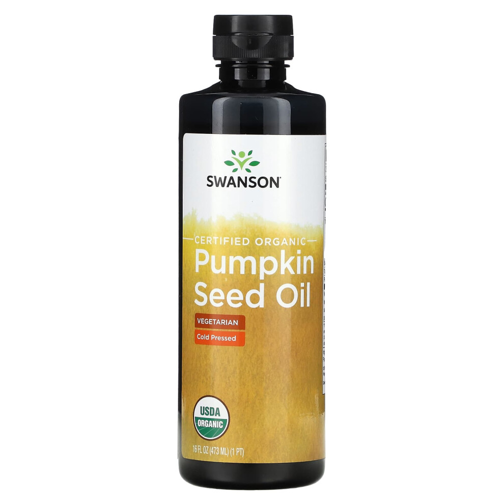 Swanson , Certified Organic Pumpkin Seed Oil, 16 Fl Oz (473 Ml)