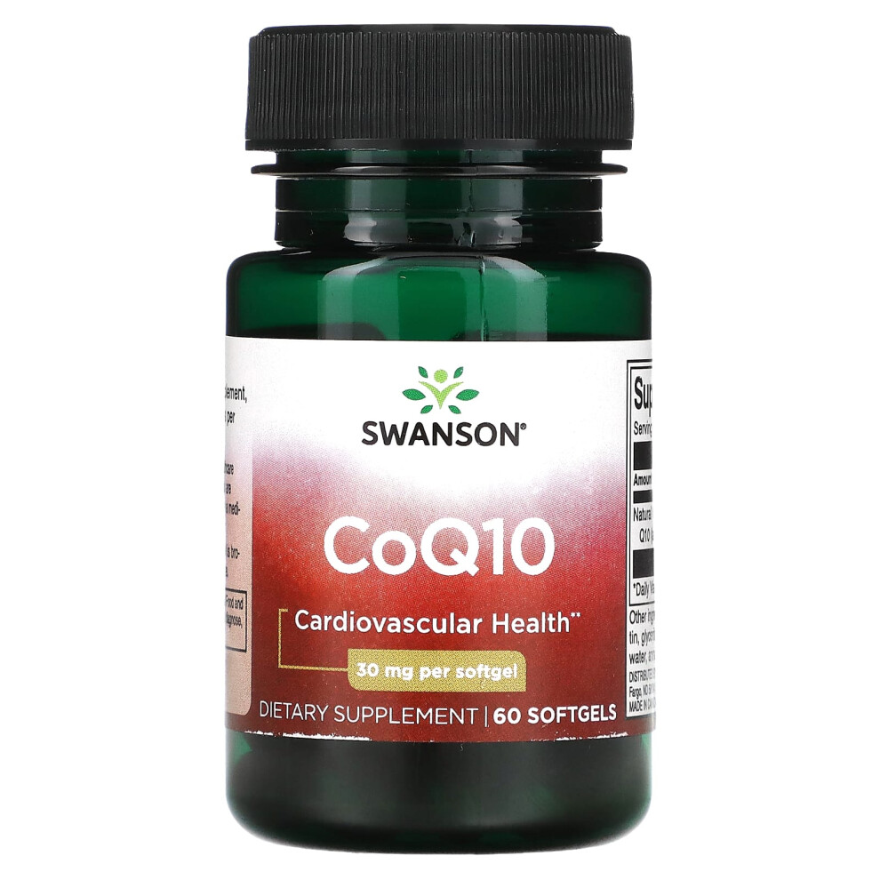 Swanson , Coq10, 30 Mg, 60 Softgels