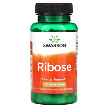 Swanson, Ribose, 750 mg, 60 Capsules Végétales