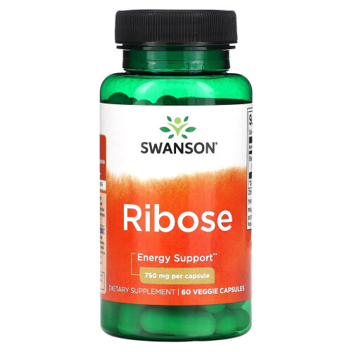 Swanson, Ribose, 750 mg, 60 Veggie-Kapseln