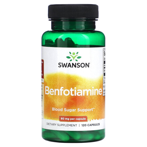 Swanson, Benfotiamin, 80 mg, 120 Kapseln