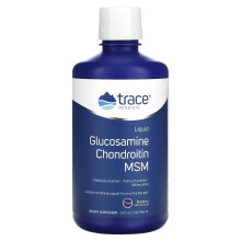 Trace Minerals Æ, Liquid Glucosamine, Chondroitin, MSM, Blueberry, 32 fl oz (946 ml)