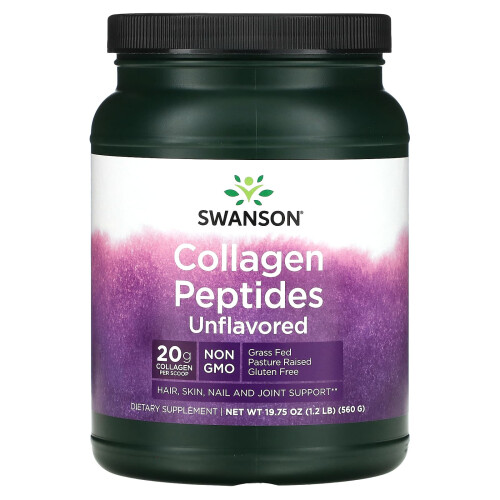 Swanson, Collagen-Peptide, Geschmacksneutral, 20 g, 1,2 Pfund (560 g)