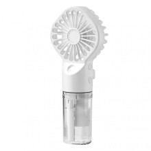 (White)Mini Portable Fan Summer Cooling Portable Humidifier Spray Fan for Office