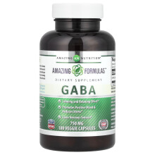 Amazing Nutrition, GABA, 750 mg, 100 Gemüsekapseln