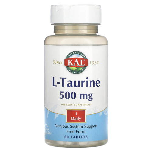 KAL, L-Taurin, 500 mg, 60 Tabletten
