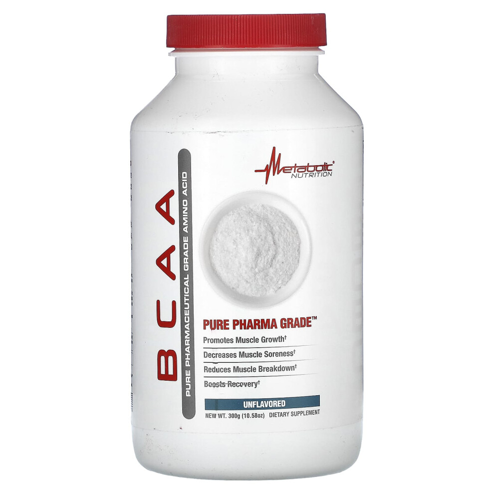Metabolic Nutrition , Bcaa, Unflavored 10.58 Oz (300 G)