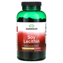 Swanson, Soja-Lecithin, 1,2 g, 180 Weichkapseln