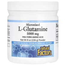 Natural Factors, Poudre de L-Glutamine Micronisée, 8 oz (226 g)